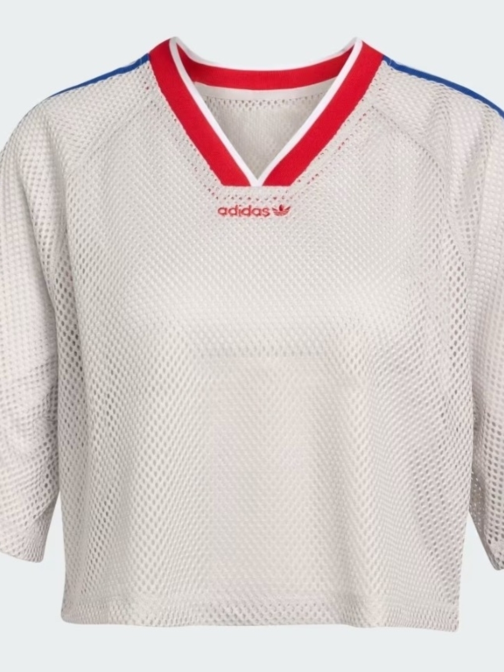 adidas Originals Mesh Shirt Short Women's Tee - Picture 3 of 7
